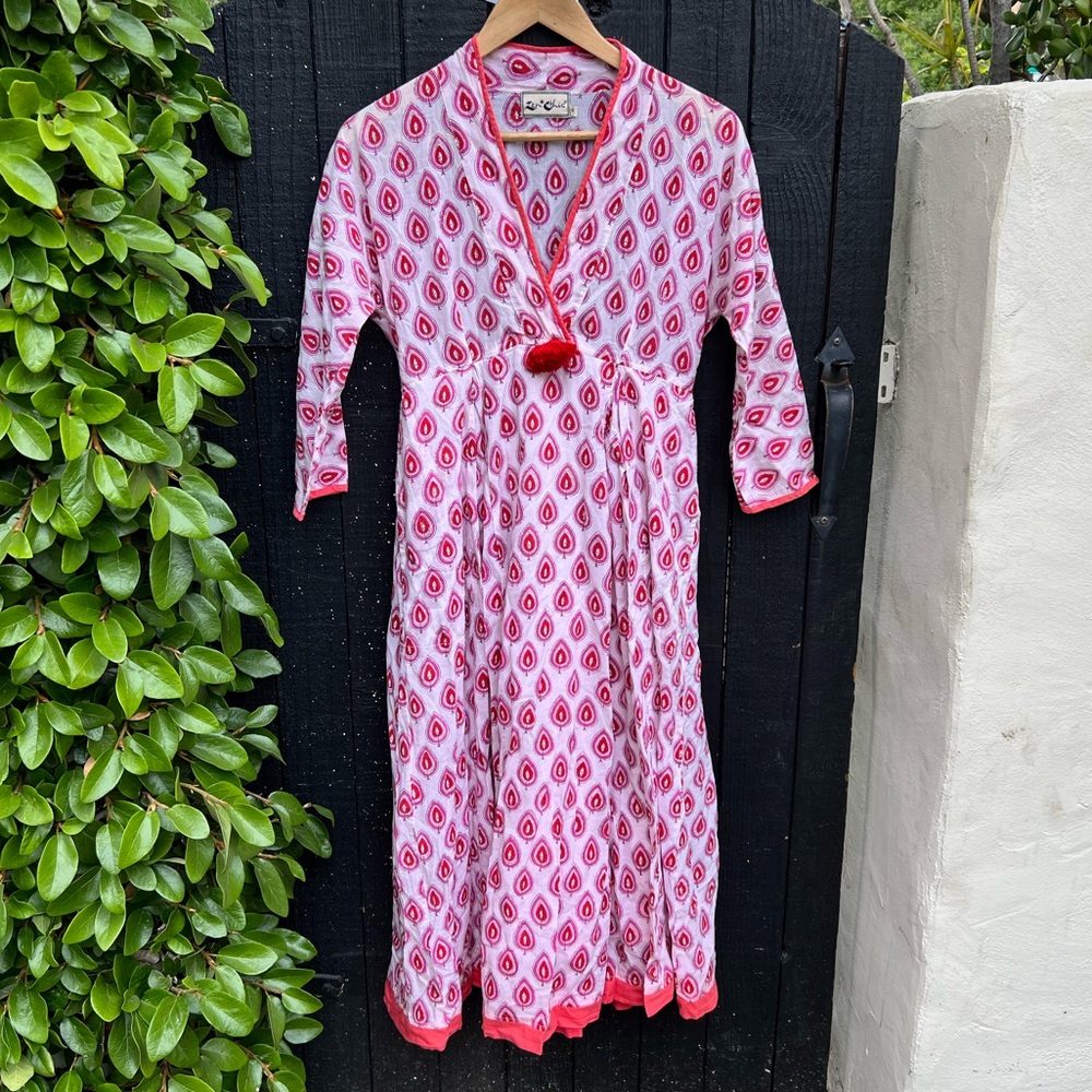 Zen Ethic Bohemian Raj Pom Pom Parvati Dress